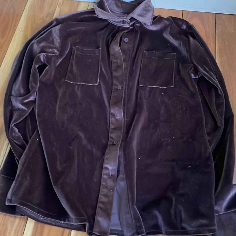 Velvet button up - Picture 1 of 1